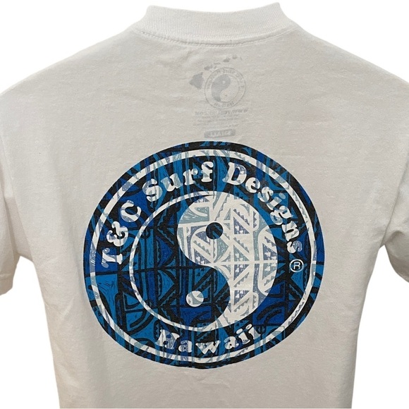 T&C Surf Designs Blue Hawaii Logo Tee Shirt Men S Small - Picture 4 of 5
